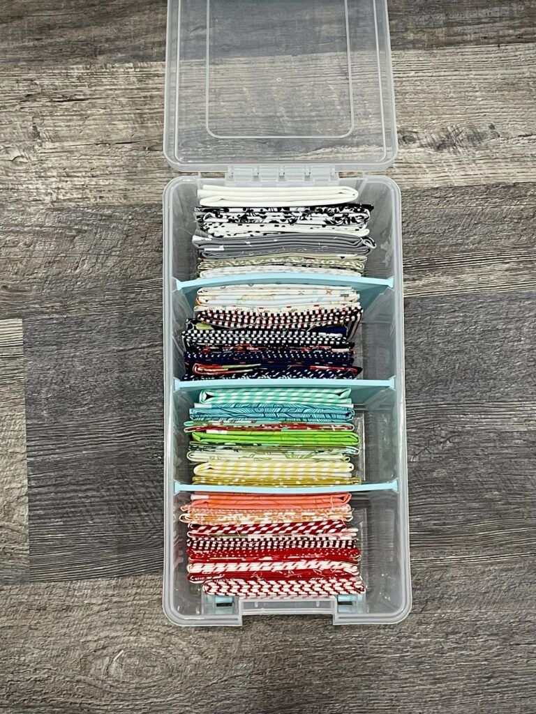 Fat Quarter Fabric Storage