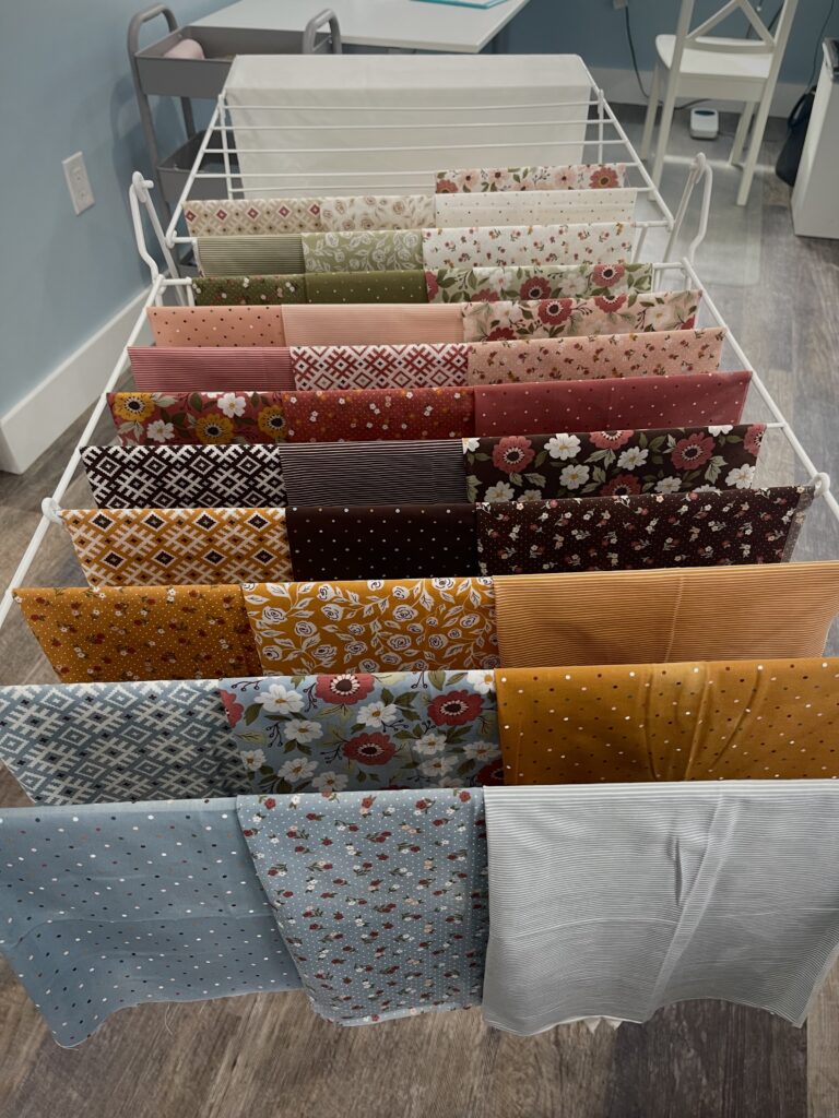 Starched fat quarters