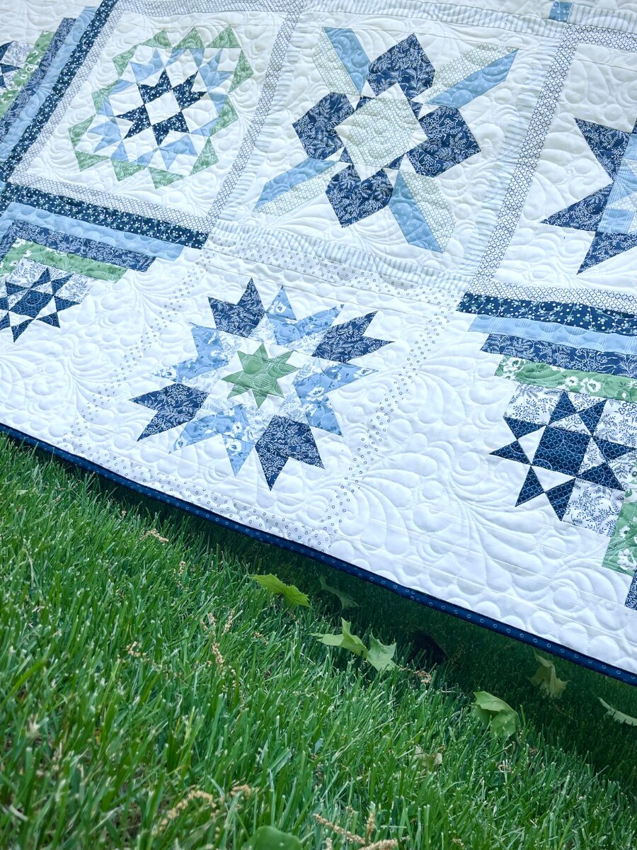Fat Quarter Shop Nantucket Summer Thimbleblossoms Finished Quilt