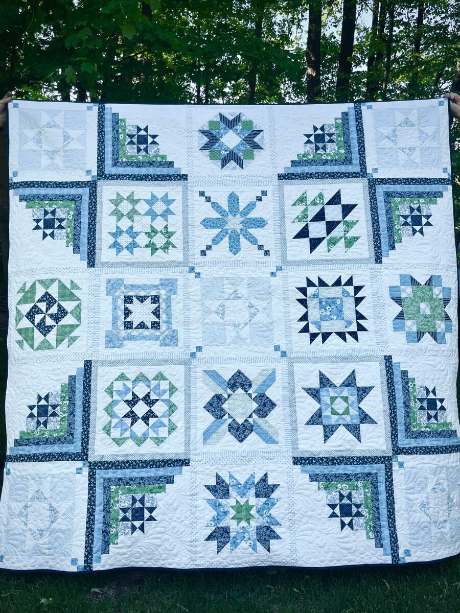 Fat Quarter Shop Nantucket Summer Thimbleblossoms Finished Quilt