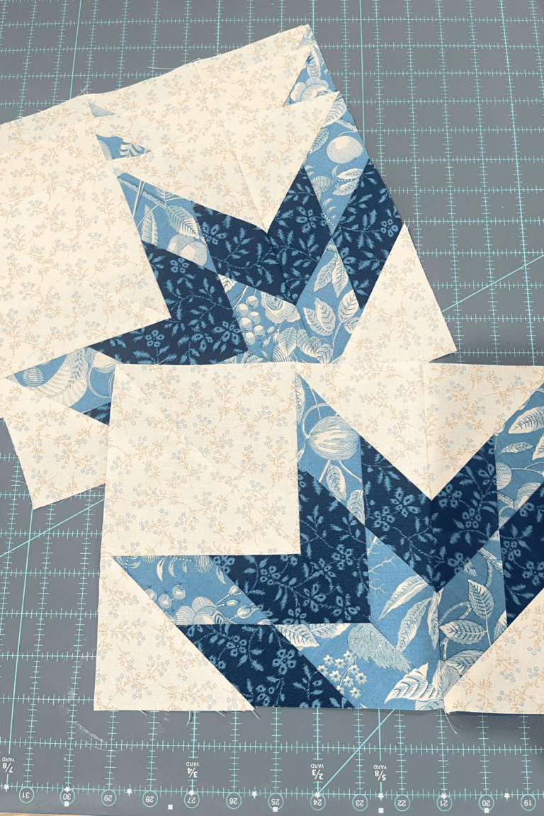 Peony Quilt Block Laundry Basket quilt along