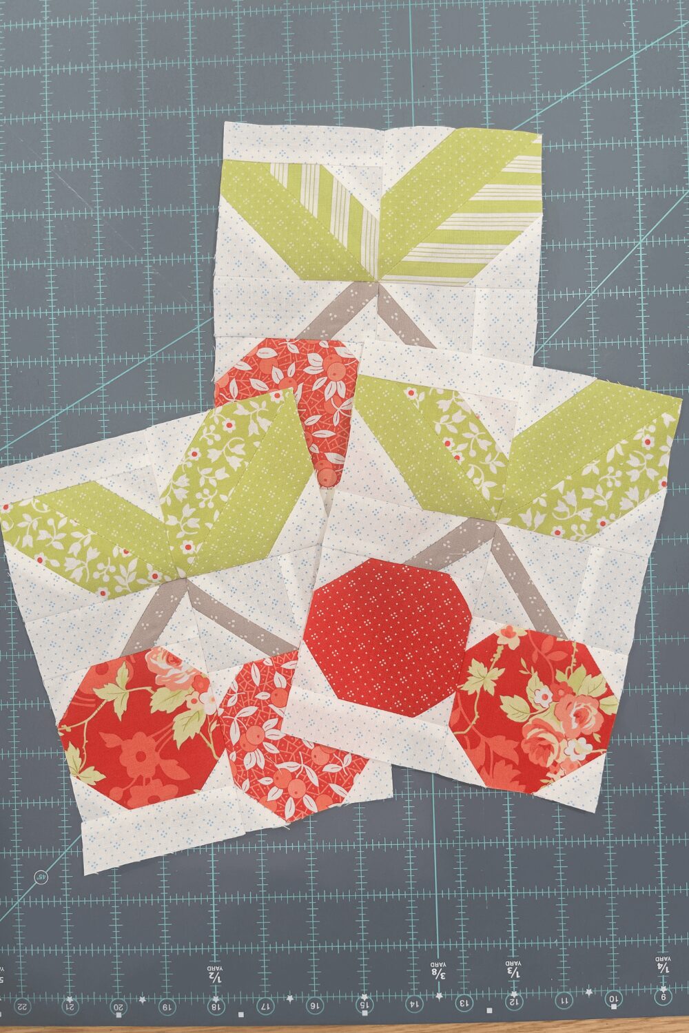 Fruit Cocktail Fabric Fruit Salad Book Cherry Blocks