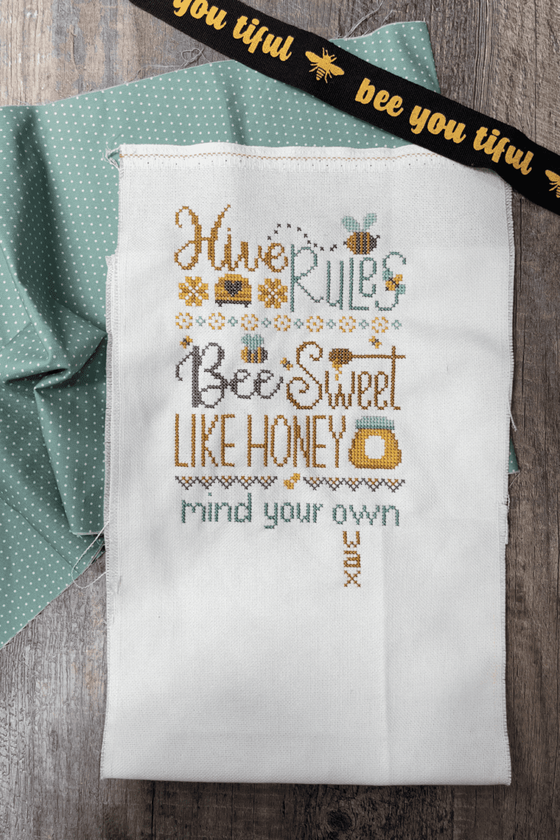Hive Rules Cross stitch by Primrose Cottage Stitches