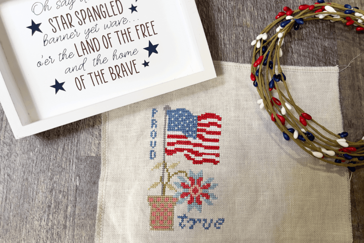 Free and True cross stitch by It's Sew Emma and Susan Ache from the Summer Memories book