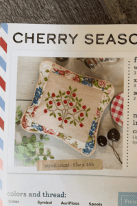 Cherry Season cross stitch chart by It's Sew Emma and Susan Ache