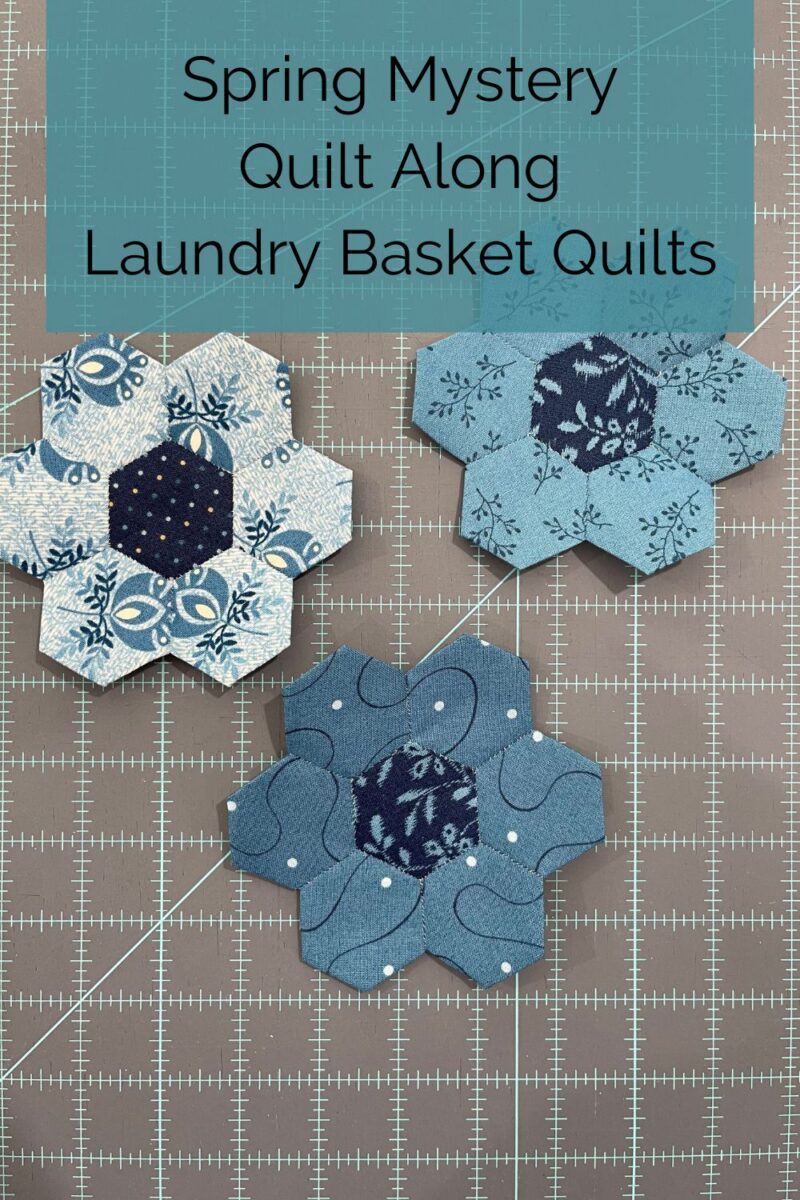English Paper Piecing Blocks for Laundry Basket Quilt Along