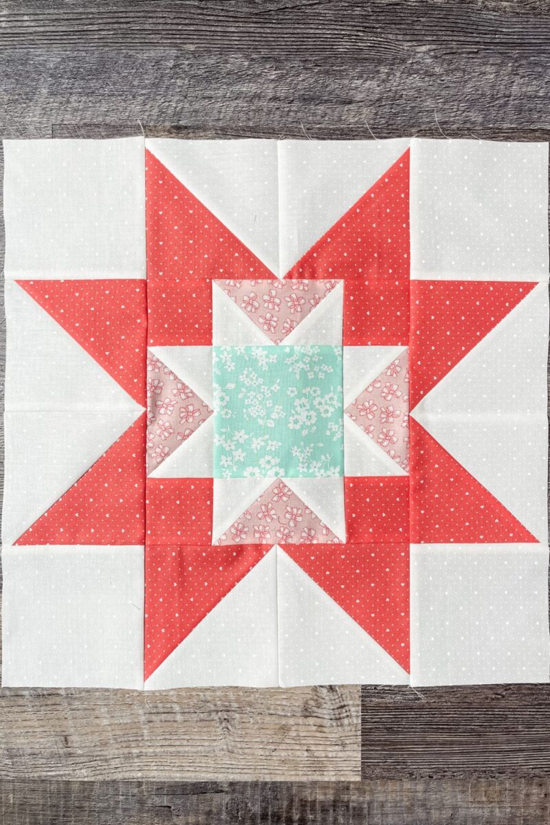 Stitch Pink 2023 Moda quilt Adore designed by Camille Roskelley.