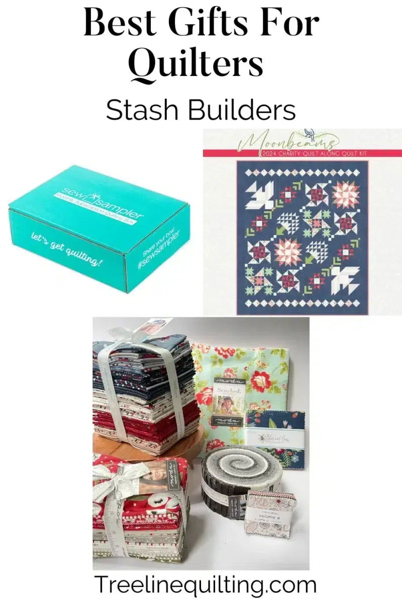 Sew Sampler Box, Moonbeams Quilt Kit, various precut fabric bundles.