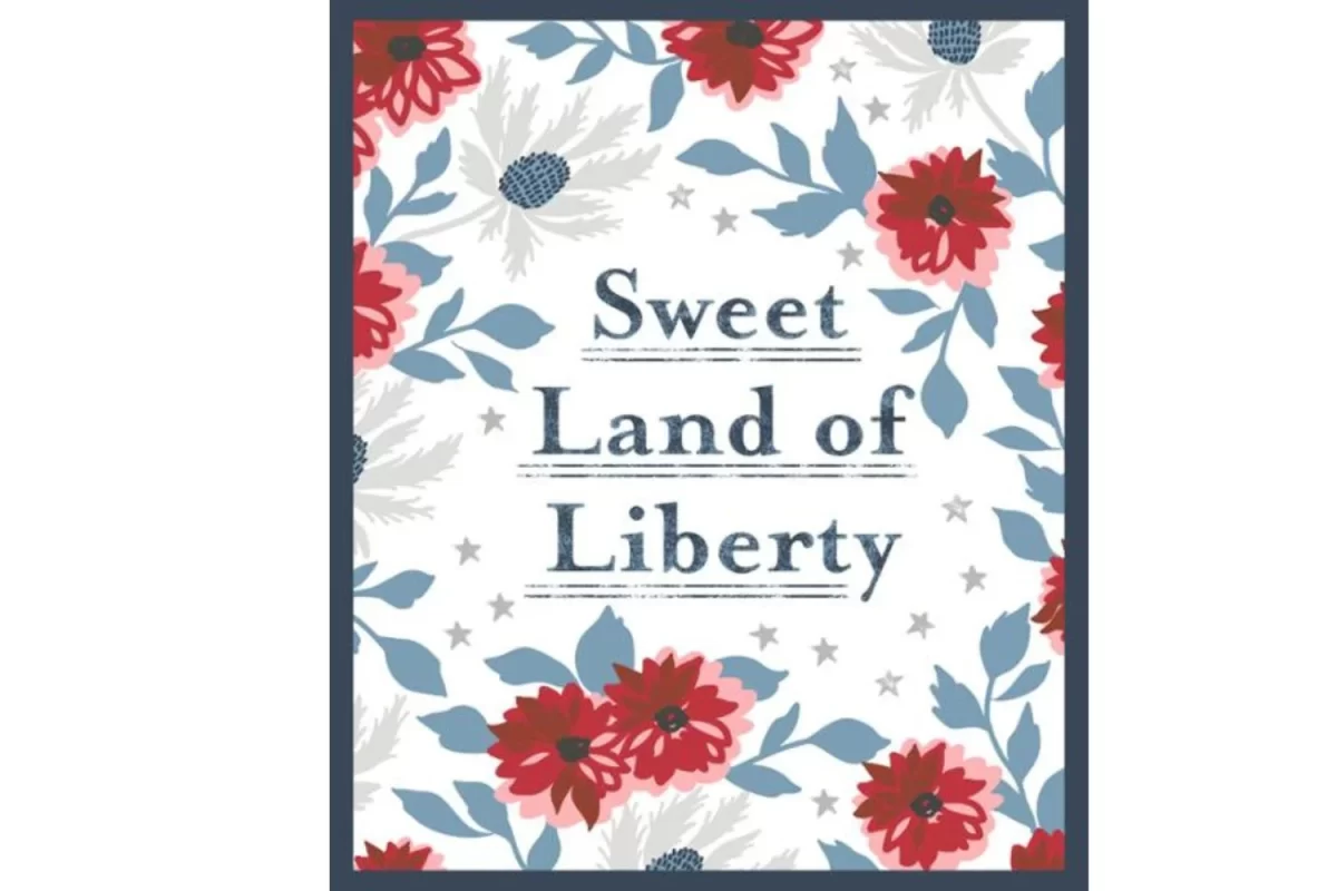 Sweet Land of Liberty quilt panel is a preprinted panel by Lella Boutique to coordinate with the Old Glory fabric collection