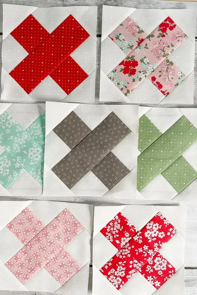 7 cross stitch quilt blocks