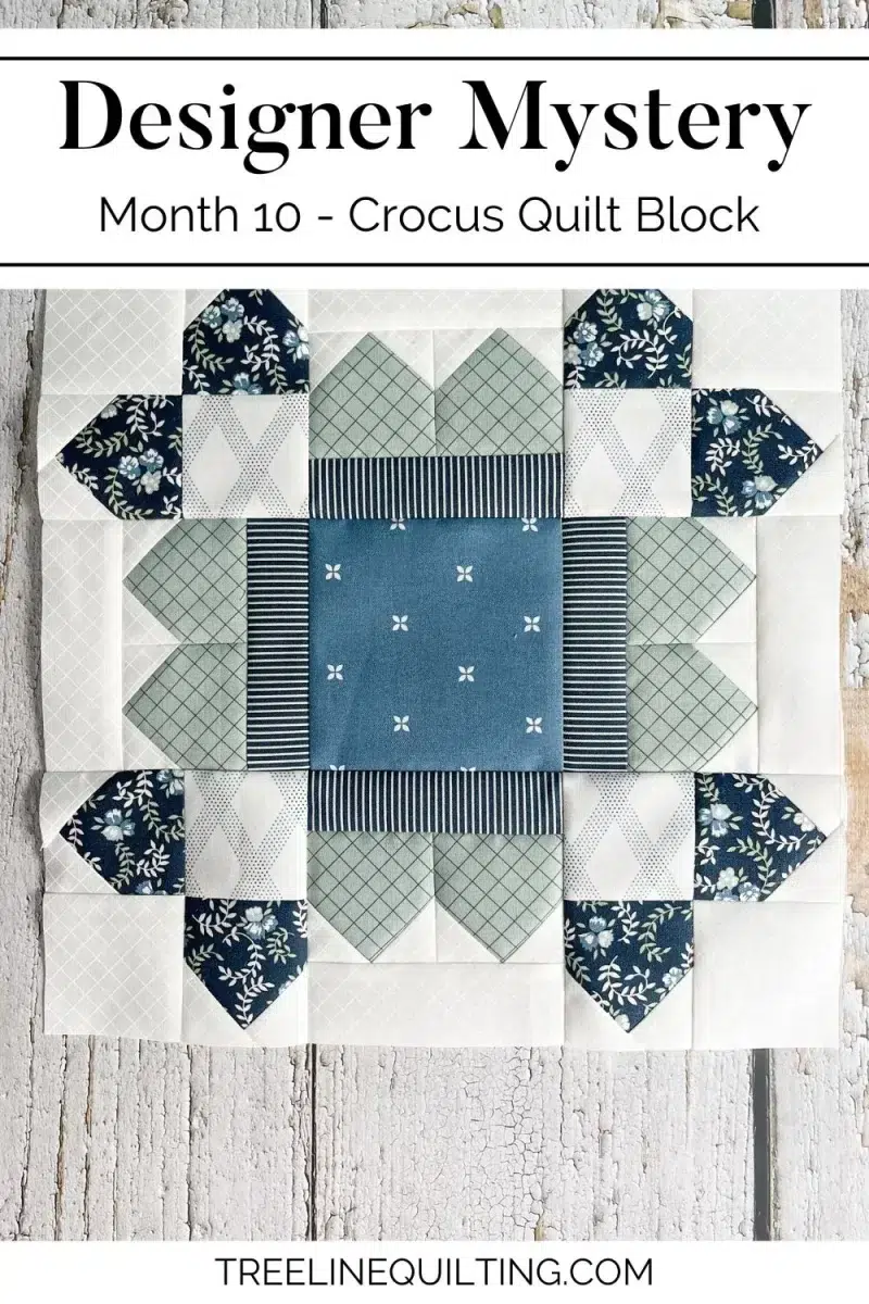 Designer Mystery Month 10, the Crocus block cover image