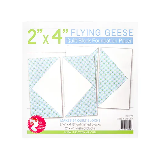 2" X 4" Flying Geese Foundation Paper