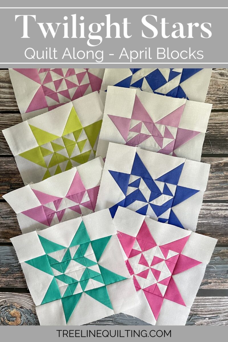 Twilight Stars quilt along April quilt blocks cover image