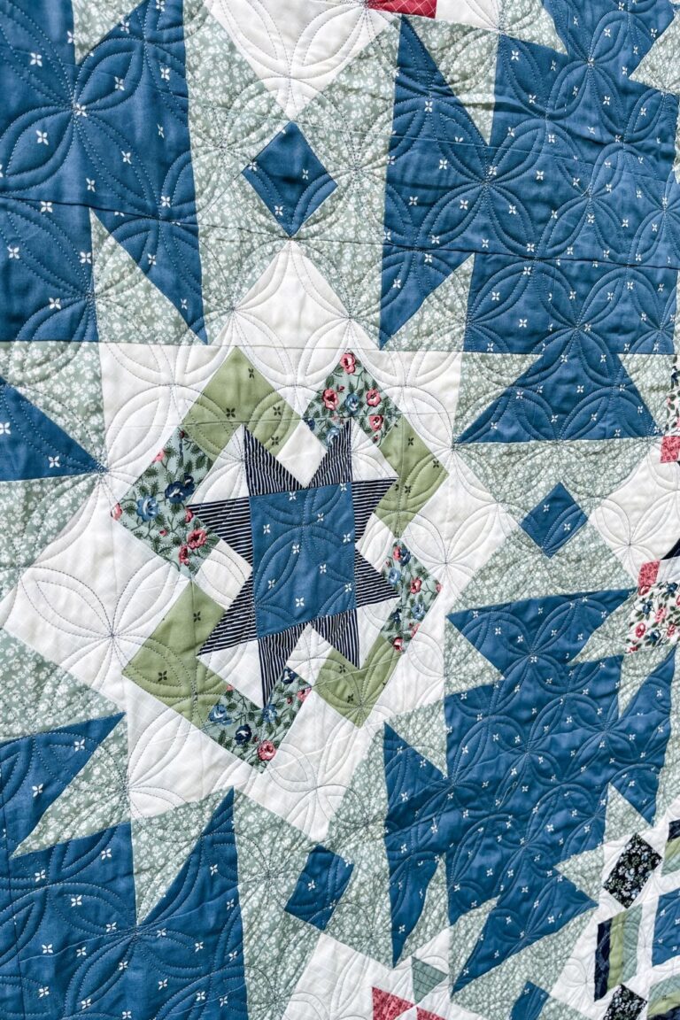 The Fat Quarter Shop Designer Mystery quilt along 2023 made with the Sunnyside fabric collection.
