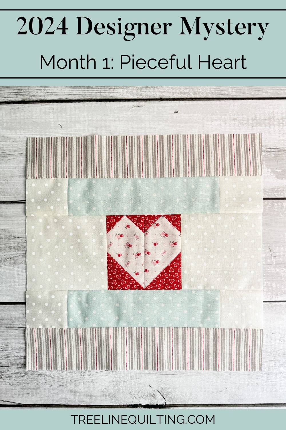 Cover image for month 1 of the 2024 Designer Mystery quilt along with Fat Quarter Shop