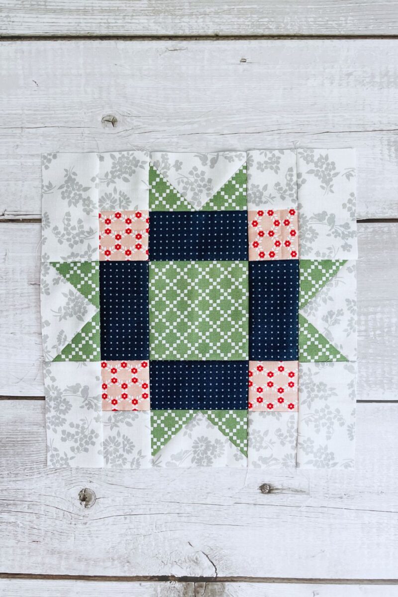 The 9" Maple Leaf Quilt block