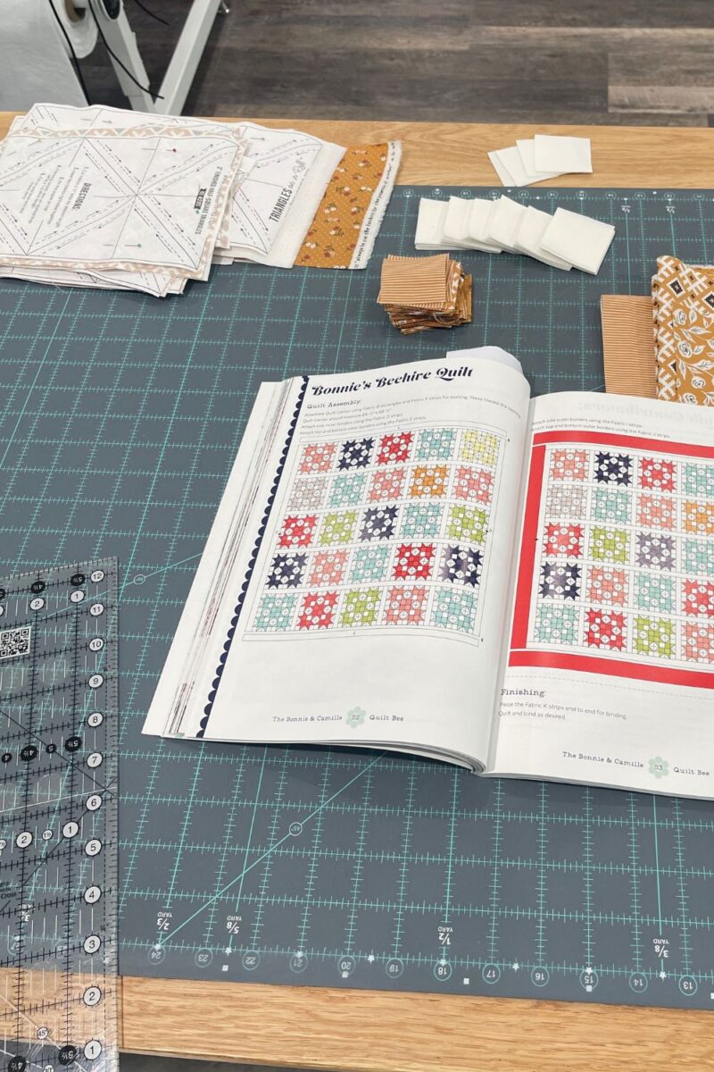 Bonnie's Beehive quilt layout used for a scrap quilt