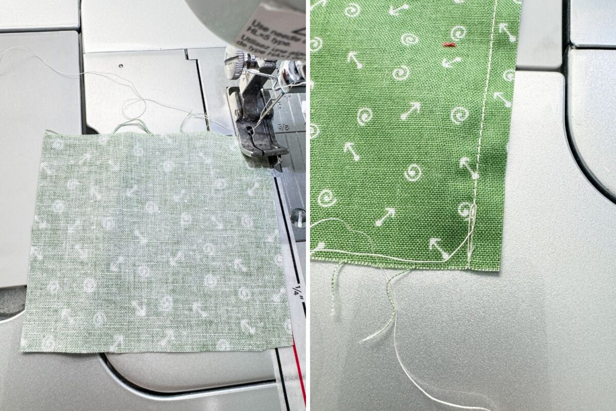 Having a long tail of thread to start a stitch can lead to thread nests
