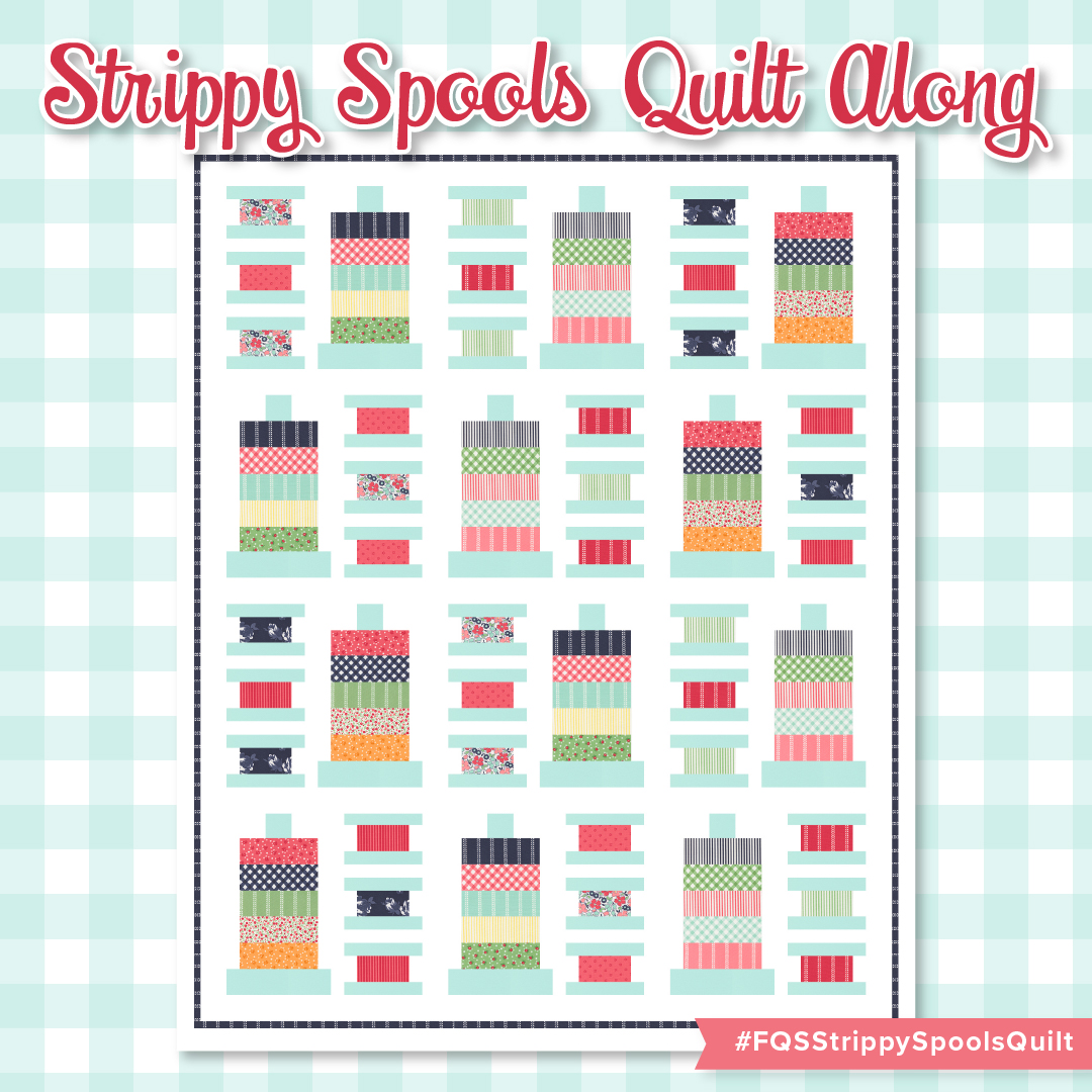 Strippy Spools Quilt Along image from Fat Quarter Shop
