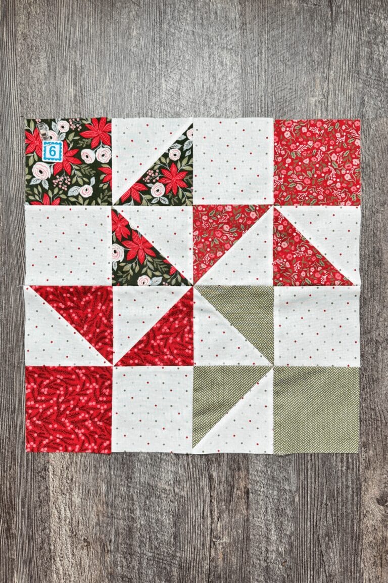 Block 6 of the Jolly Bar 5 quilt along: Somersaults Block