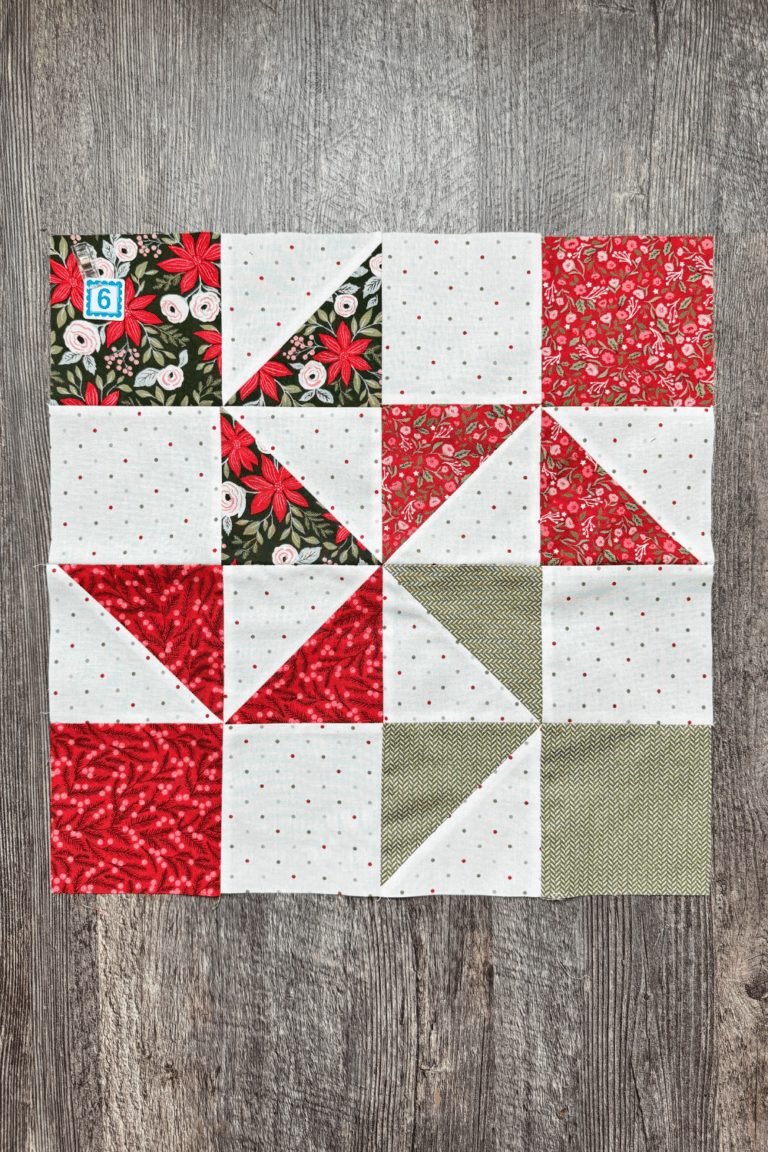 Block 6 of the Jolly Bar 5 quilt along: Somersaults Block