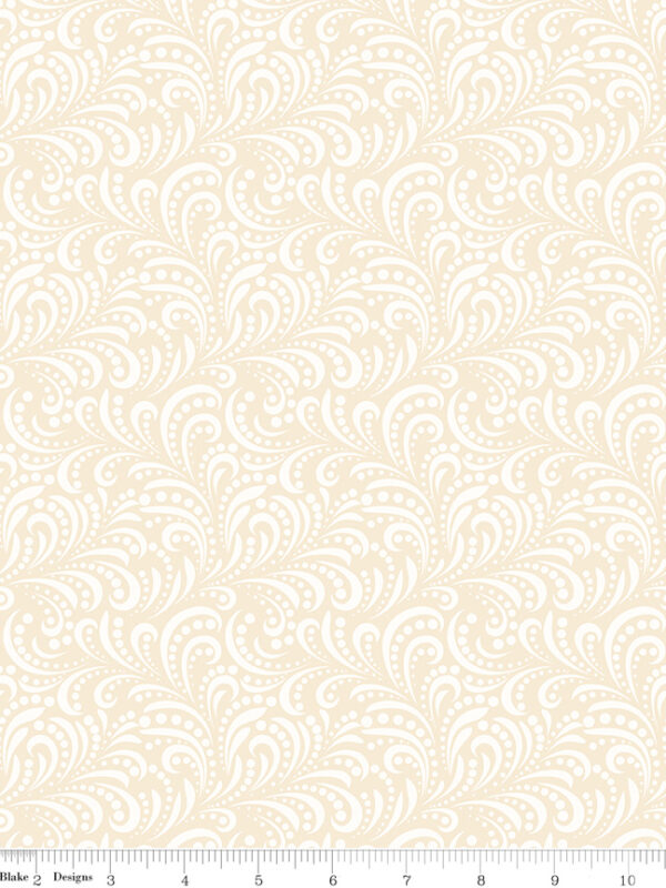 Morning Latte Swirls Latte by Sandy Gervais for Riley Blake Designs — 100% cotton quilting fabric, 43/44" wide.