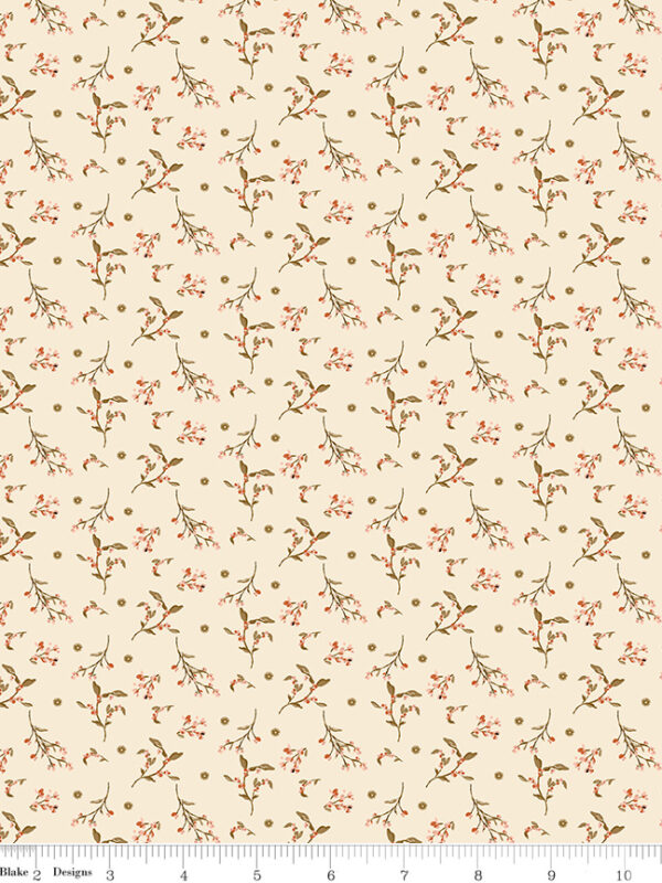 Morning Latte Berries Latte by Sandy Gervais for Riley Blake Designs — 100% cotton quilting fabric, 43/44" wide.