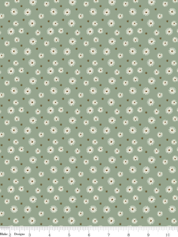 Morning Latte Seedpods Aloe by Sandy Gervais for Riley Blake Designs — 100% cotton quilting fabric, 43/44" wide.