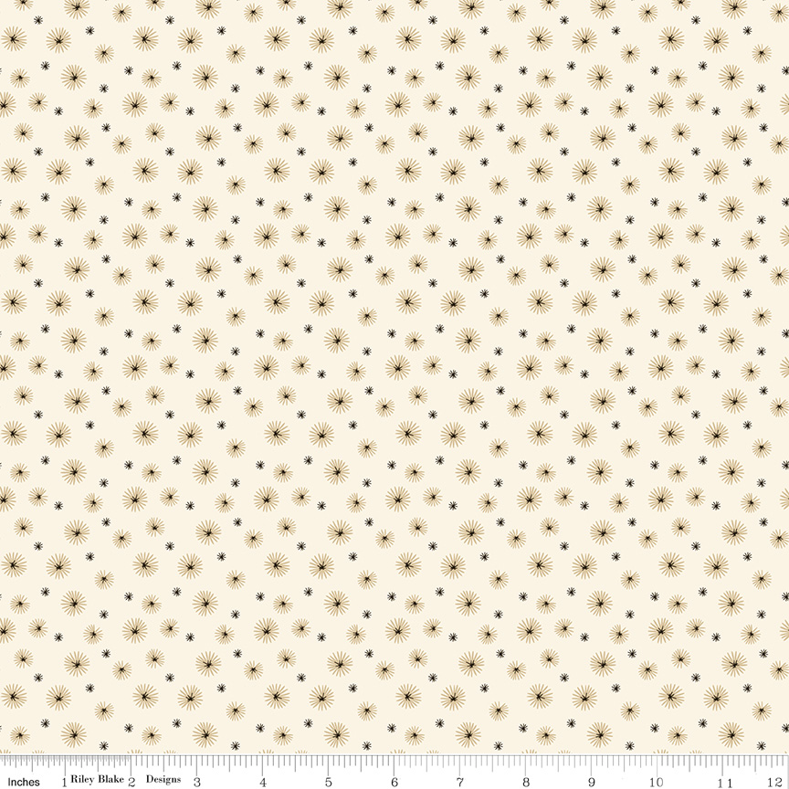 Morning Latte Seedpods Latte by Sandy Gervais for Riley Blake Designs — 100% cotton quilting fabric, 43/44" wide.