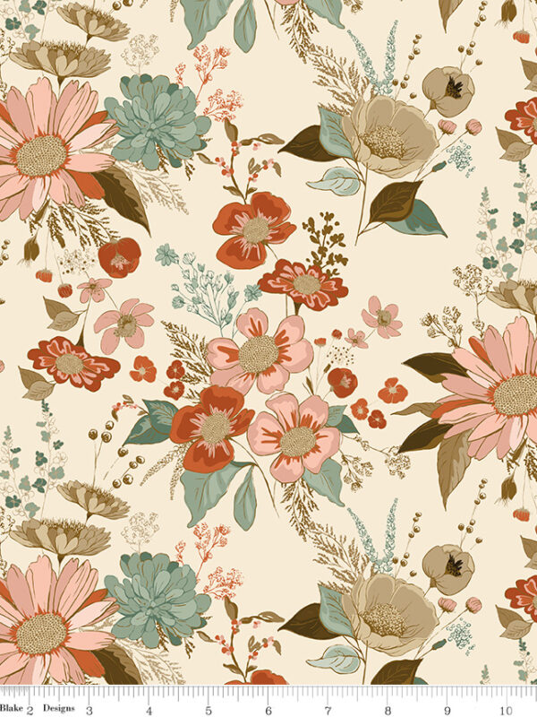 Morning Latte Main Latte by Sandy Gervais for Riley Blake Designs — 100% cotton quilting fabric, 43/44" wide.