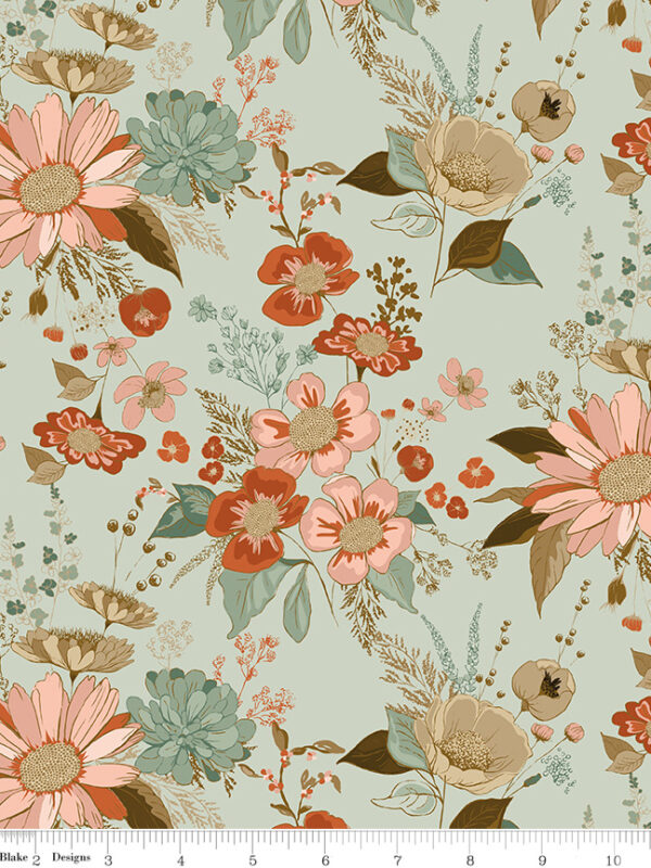 Morning Latte Main Songbird by Sandy Gervais for Riley Blake Designs — 100% cotton quilting fabric, 43/44" wide.