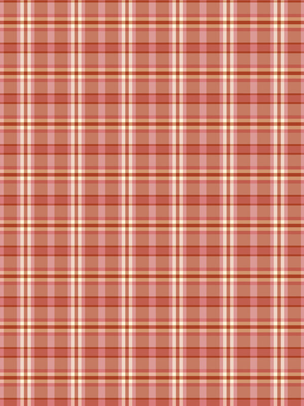 A Spoonful of Sugar Plaid Poppins Apricot fabric by Jennifer Long, multicolored plaid quilting cotton from Riley Blake Designs.