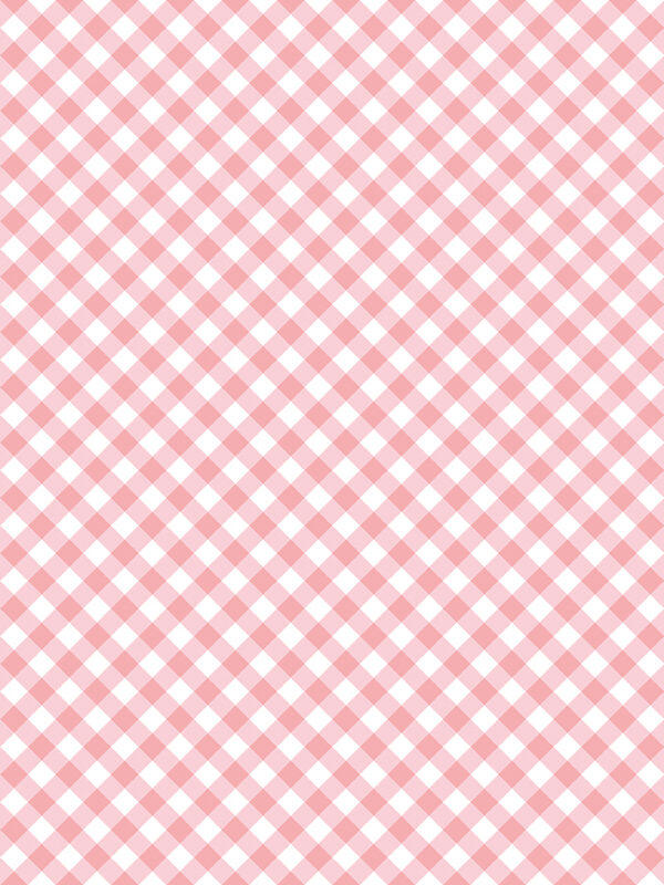 Whimsical Woodland Diagonal Gingham Pink fabric by Tasha Noel for Riley Blake Designs