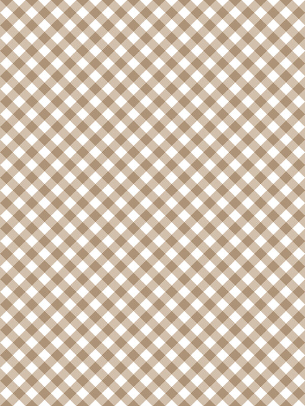 Whimsical Woodland Diagonal Gingham Natural fabric by Tasha Noel for Riley Blake Designs