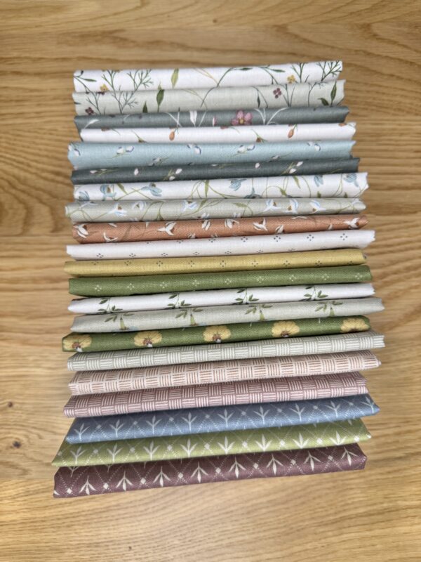 Threads of Grace Fat Eighth Bundle by Kassidy Grace for Riley Blake Designs, set of 21 coordinated quilting cotton fat eighths.