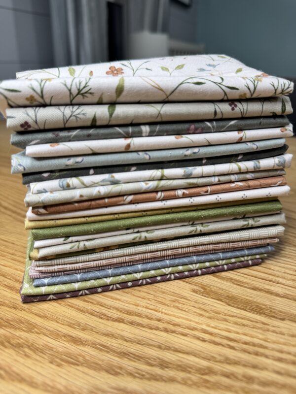 Threads of Grace Fat Eighth Bundle by Kassidy Grace for Riley Blake Designs, set of 21 coordinated quilting cotton fat eighths.