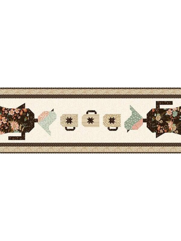 Morning Latte Runner Morning Latte Runner quilt kit. Includes fabrics for quilt top and binding