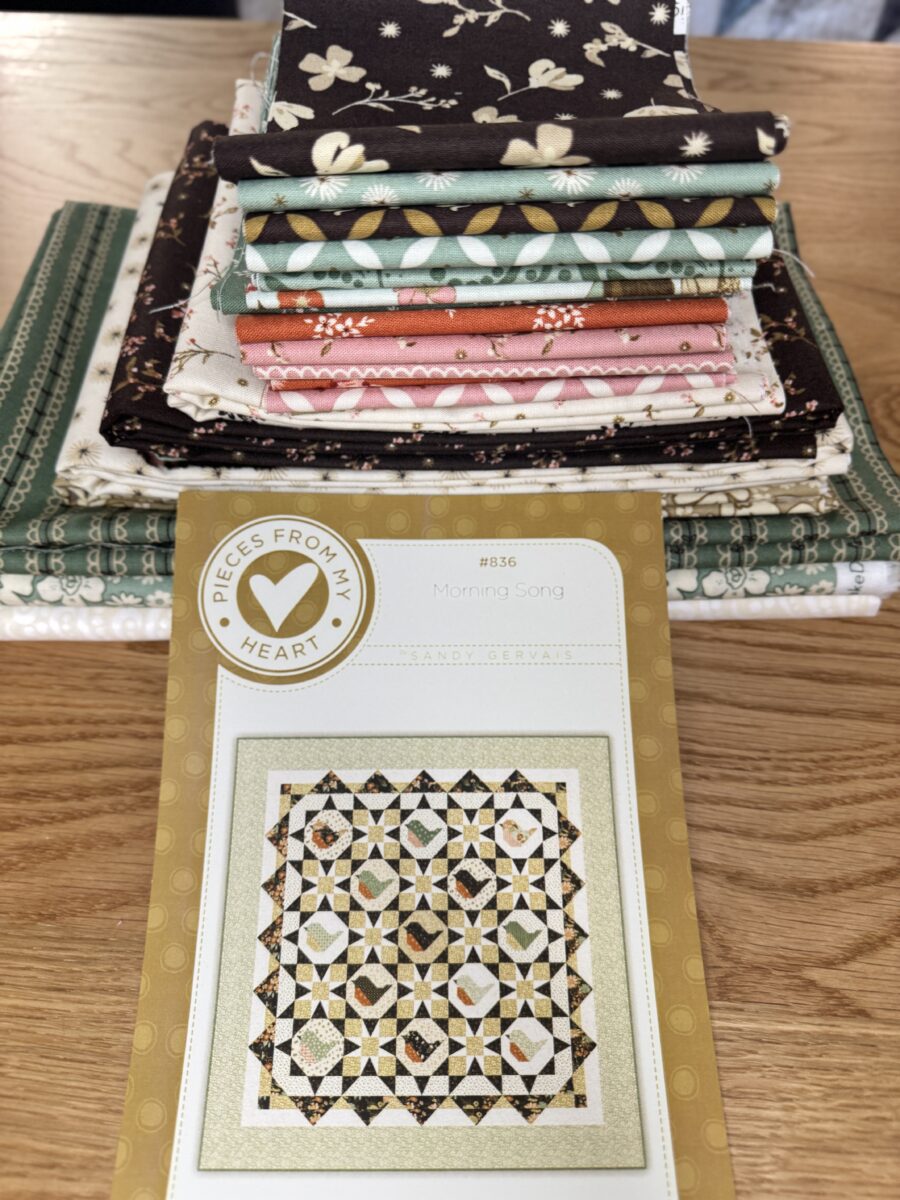 Morning Song Quilt Kit - Complete fabrics for top and binding. Kit includes pattern and Tri Rec Rulers