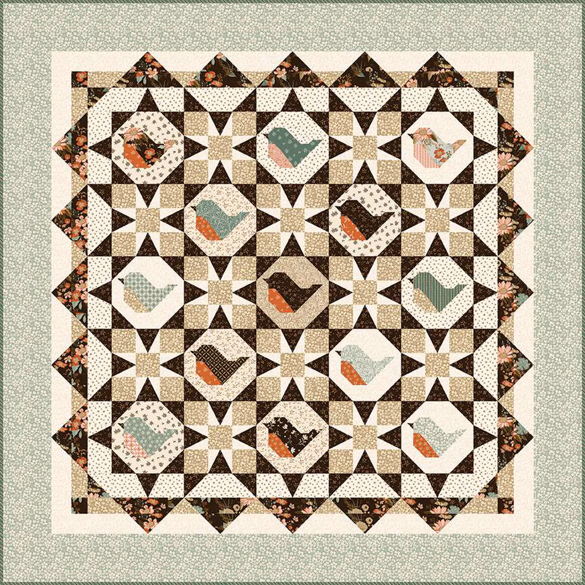 Morning Song Quilt Pattern by Pieces from my Heart by Sandy Gervais