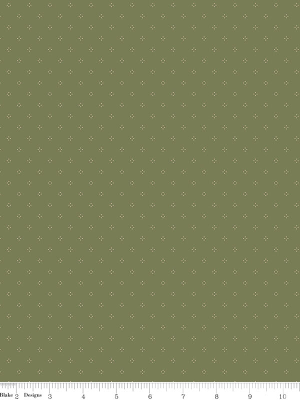 Threads of Grace Main Dots Green fabric by Kassidy Grace for Riley Blake Designs, 100% cotton quilting fabric from the Threads of Grace collection.