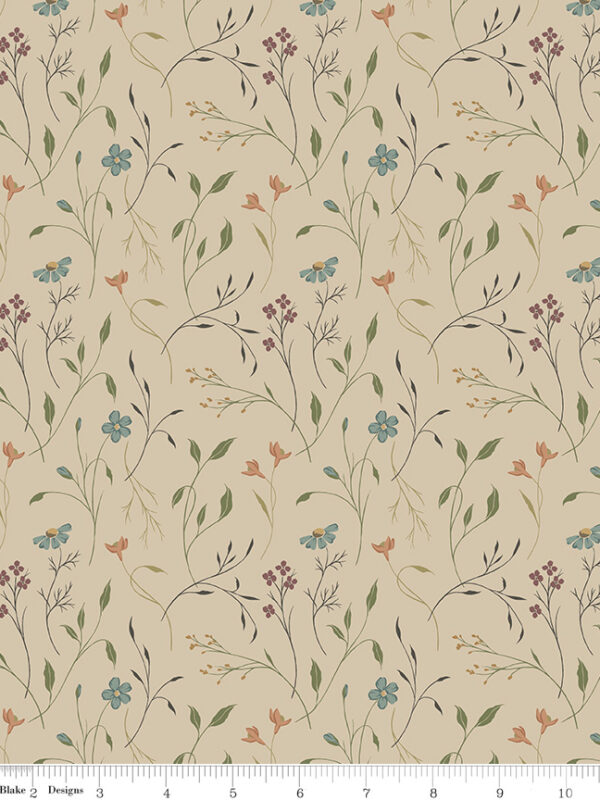 Threads of Grace Main Taupe fabric by Kassidy Grace for Riley Blake Designs, 100% cotton quilting fabric from the Threads of Grace collection.