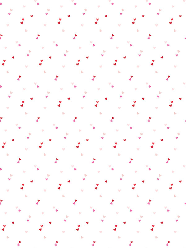 Seasonal Basic Hearts White