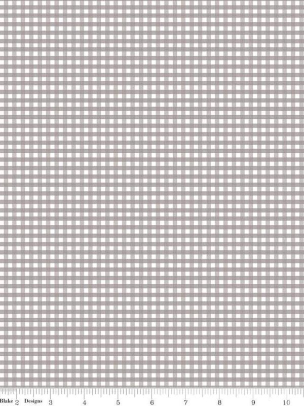 1/8 Inch Small Gingham Gray