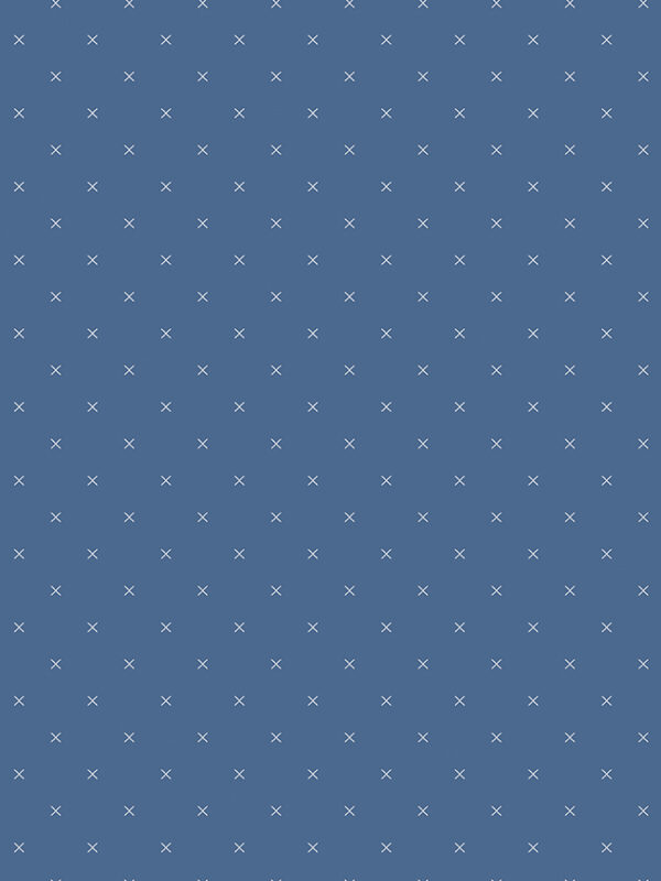 Bee Cross Stitch In Color Denim