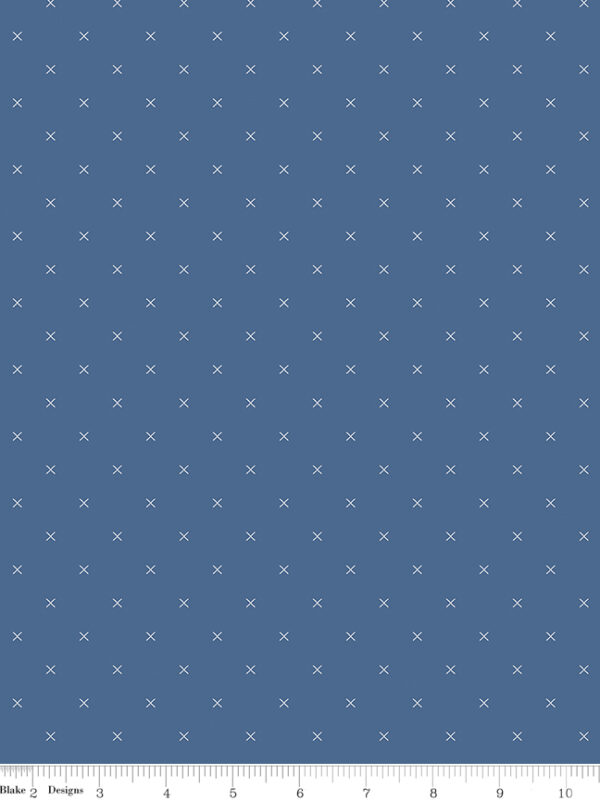 Bee Cross Stitch In Color Denim