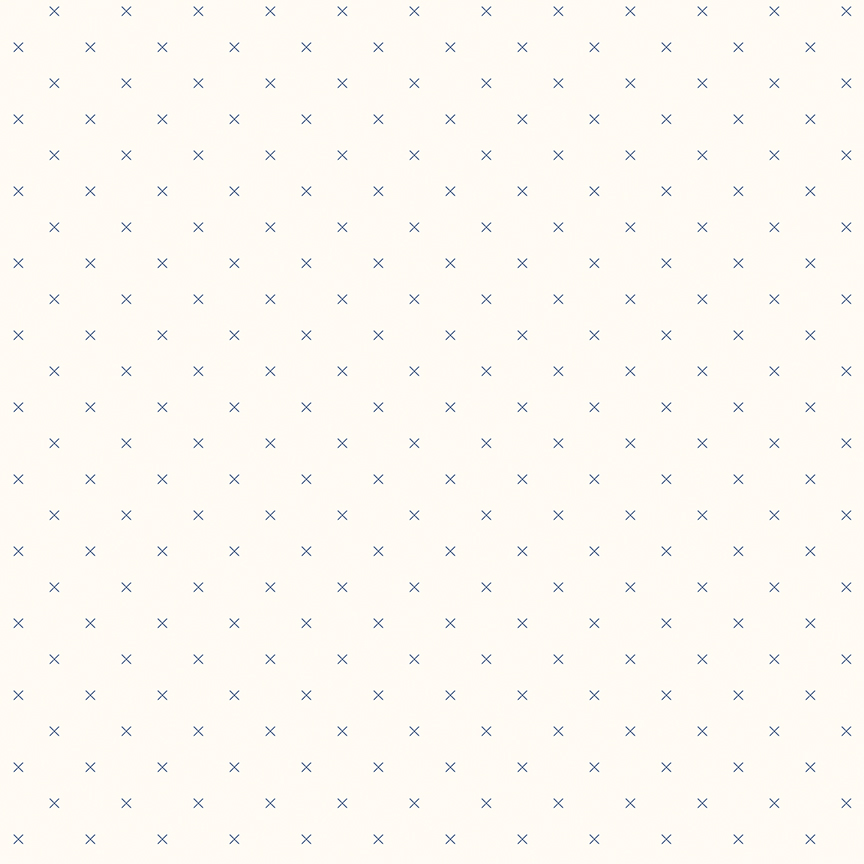 Bee Backgrounds Cross Stitch Blue