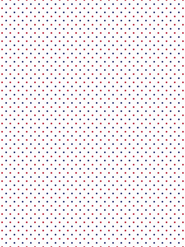 Swiss Dot on White Patriotic