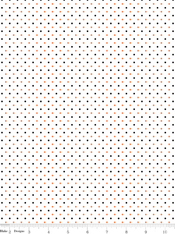 Swiss Dot on White Halloween