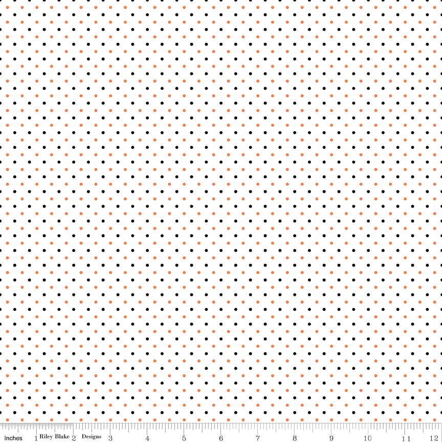 Swiss Dot on White Halloween