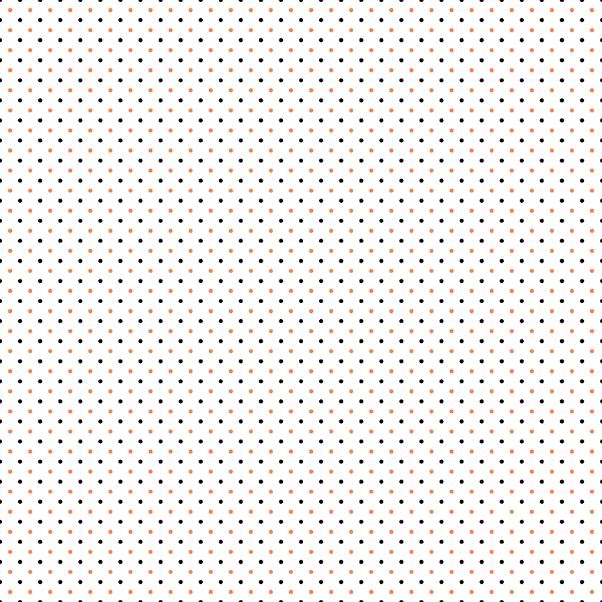 Swiss Dot on White Halloween